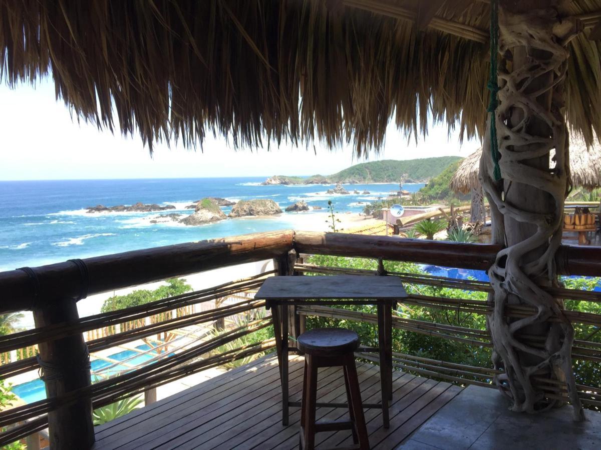 Cabanas Las 3 Marias San Agustinillo Bagian luar foto