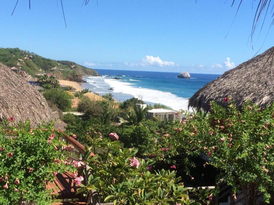 Cabanas Las 3 Marias San Agustinillo Bagian luar foto