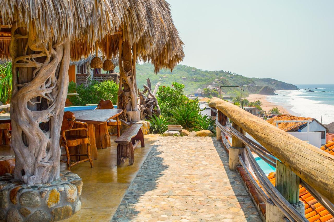 Cabanas Las 3 Marias San Agustinillo Bagian luar foto